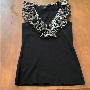 Knit black tank- barely worn- like new